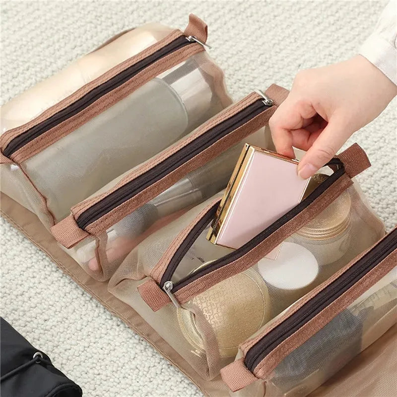 4-In-1 Cosmetic Travel Bag - GlamoBelle